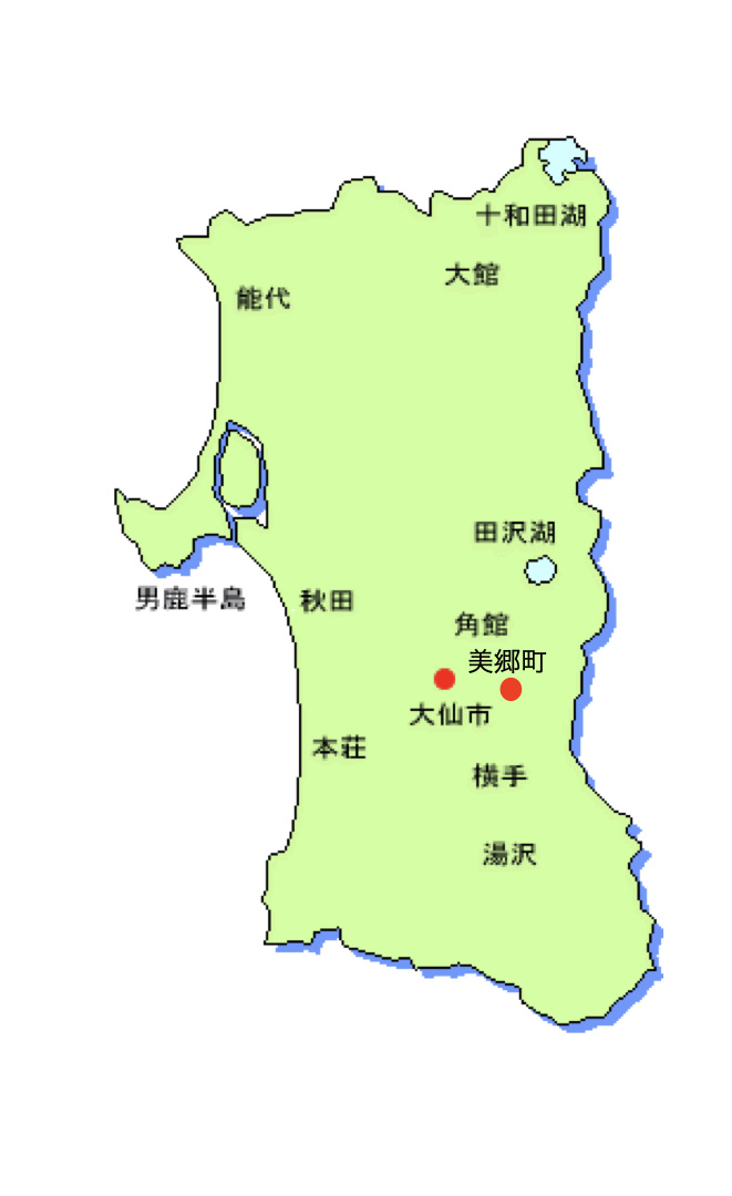 秋田県地図